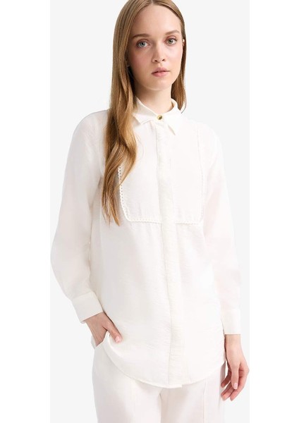 Yeni Sezon Regular Fit Uzun Kollu Tesettür Gömlek Tunik modelleri