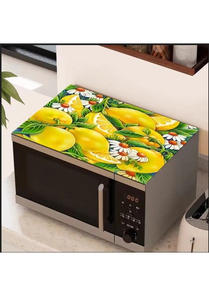 55 cm x 45 cm Limon Çiçeği Tasarımı Tezgah Üstü Bulaşık Kurutma Matı Bulaşıklık Kurutma Örtüsü fiyatları