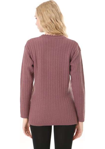 Saç Örmeli Anne Triko Yün Kazak indirimleri