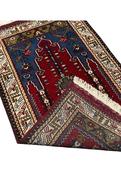 El Dokuma Sıfır Yahyalı Halısı 75X125 Kök Boya Namazlık Seccade fiyatları