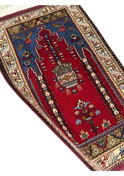 El Dokuma Sıfır Yahyalı Halısı 75X125 Kök Boya Namazlık Seccade modelleri