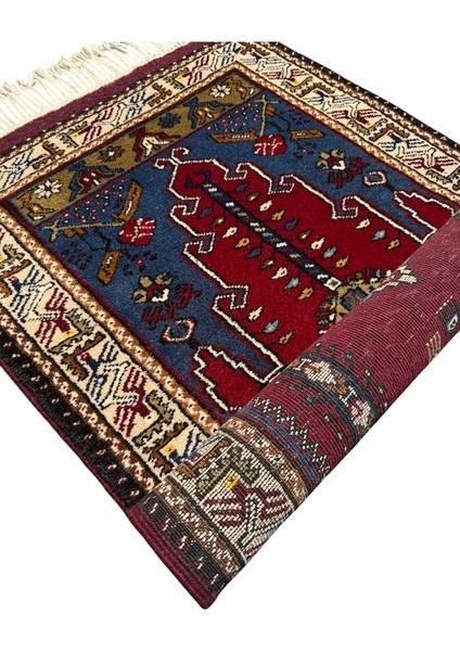 El Dokuma Sıfır Yahyalı Halısı 75X125 Kök Boya Namazlık Seccade fırsatları