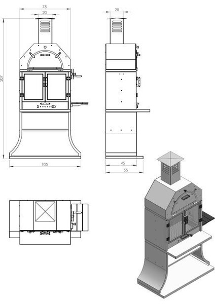 Hot Shape Owen Mangal Izgara Fırınlı indirimleri