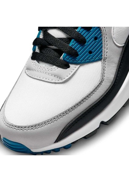 Air Max 90 Erkek Sneaker Ayakkabı FB9658-002 (Yarım Numara Büyük Almanızı Öneririz) Gri-Siyah-Mavi - 40
