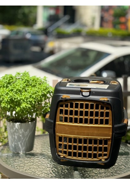 Lüks Emniyet Kemerli Kedi Köpek Taşıma Kabı