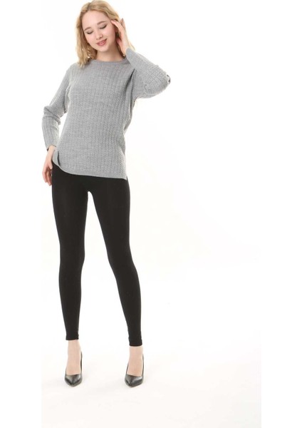 Saç Örmeli Anne Triko Yün Kazak modelleri