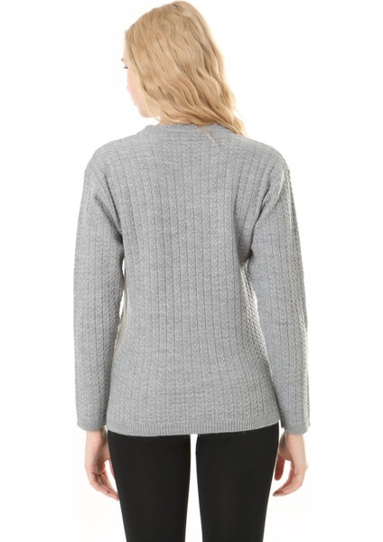 Saç Örmeli Anne Triko Yün Kazak indirimleri