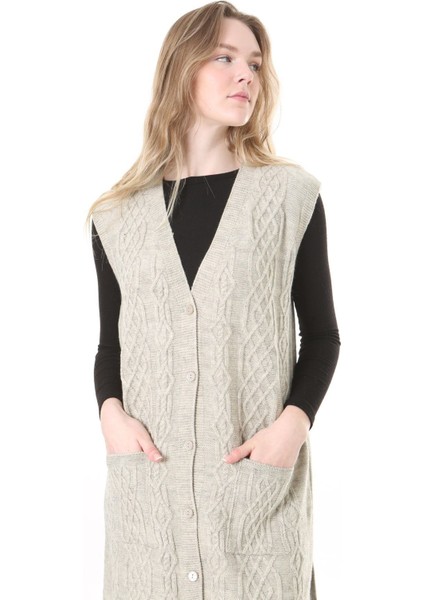 Triko Harttuş Uzun Yelek fırsatları