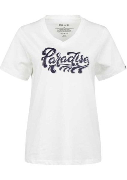 Alone Baskılı V Yaka Kadın T-Shirt 406 fiyatları