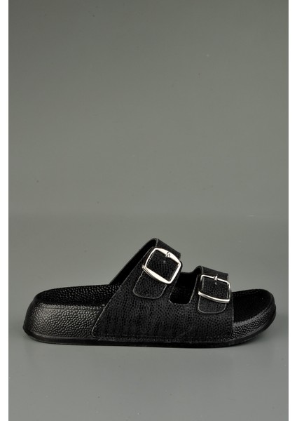 Yumuşak Tabanlı Ortopedik Siyah Simli Şık Terlik fiyatları