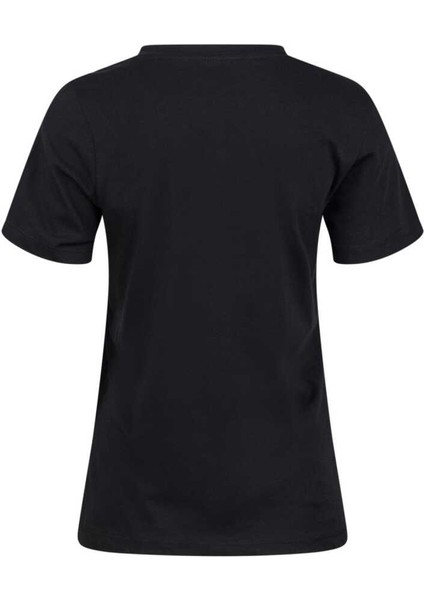 Alone Baskılı V Yaka Kadın T-Shirt 406