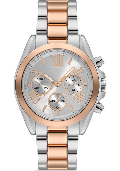 Kadın Rose-Gümüş Çelik Kol Saati TCTSB001007S0251