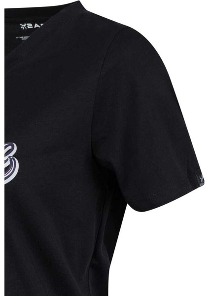 Alone Baskılı V Yaka Kadın T-Shirt 406