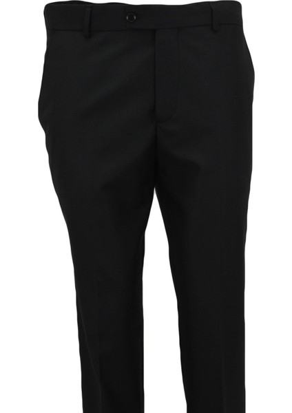 Erkek Siyah Klasik Kesim Kumaş Pantolon fiyatları