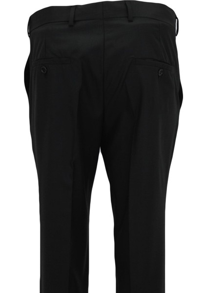 Erkek Siyah Klasik Kesim Kumaş Pantolon indirimleri