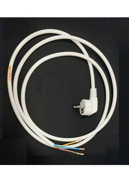 Beko Elektrik Giriş Kablosu Çamaşır Makinesi 3x1,5 Ttr Bakır Kablo 2 Metre