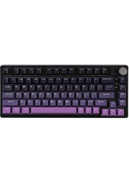 Epomaker HE75 Mag Black Purple Hall Effect Gateron Magnetic White Manyetik Switch Rgb Kablosuz Hotswap Mekanik Gaming Klavye indirimleri