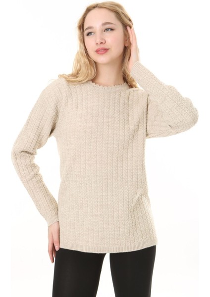 Saç Örmeli Anne Triko Yün Kazak fırsatları