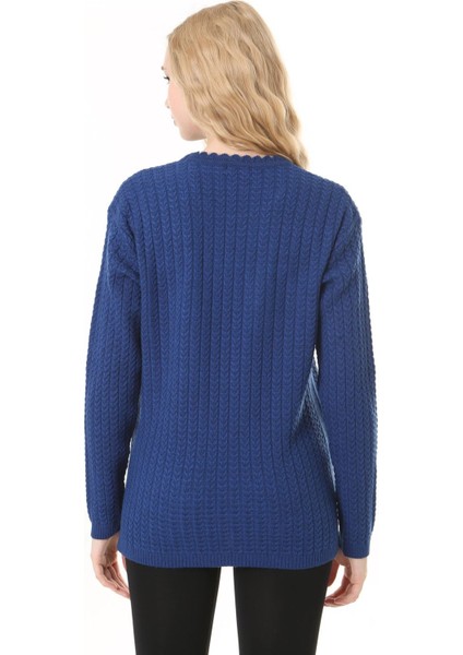 Saç Örmeli Anne Triko Yün Kazak indirimleri