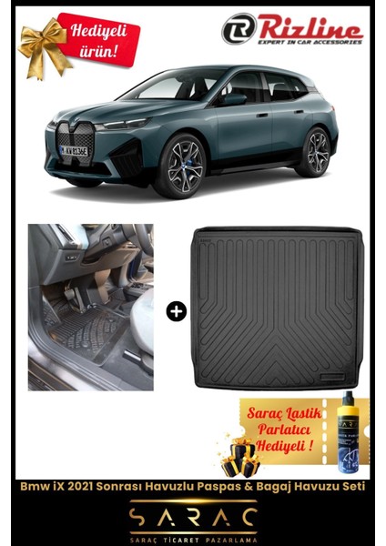 Bmw Ix 2021 Sonrası Havuzlu Paspas & Bagaj Havuzu Seti+(Hediyeli!)