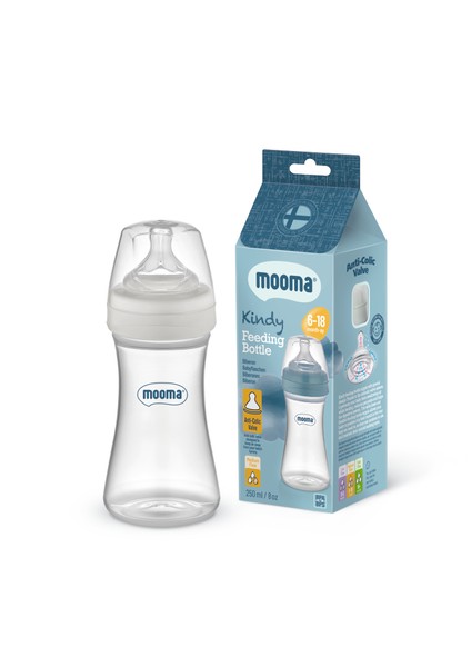 Kindy Antikolik PP Biberon 250 ml 6-18 Ay (ORTA AKIŞ) - Grey Goose