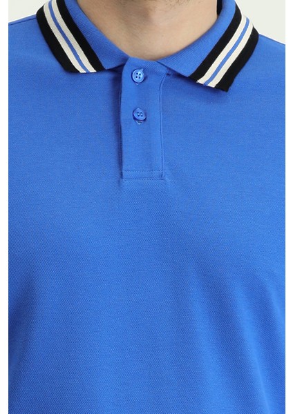 Polo Yaka Slim Fit Dar Kesim Desenli Pamuk Tişört indirimleri