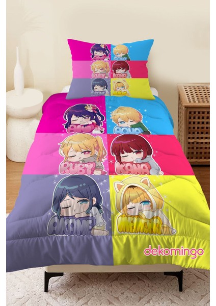 Renkli Kurukova Yorgan Seti