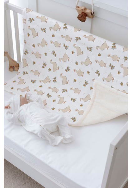 Peluş Çift Yüz Battaniye - Bohem Duck modelleri