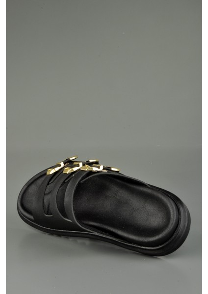 Anotomik Tabanlı 3 Kemerli Siyah Rahat Terlik fırsatları