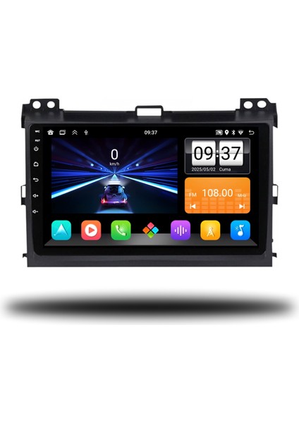 Toyota Prado 2004-2009 Uyumlu 8-128 GB Multimedya Carplay