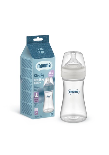 Kindy Antikolik Pp Biberon 250 ml 0-6 Ay (YAVAŞ AKIŞ) - Grey Goose
