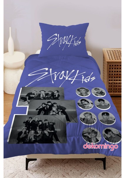 Mavi Stay Kıds Bebek ve Çocuk Odası Kapitone Yorgan