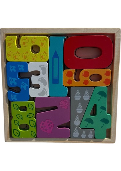 toys Ahşap Rakamlar Yapboz