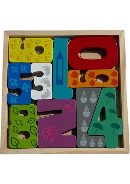 toys Ahşap Rakamlar Yapboz