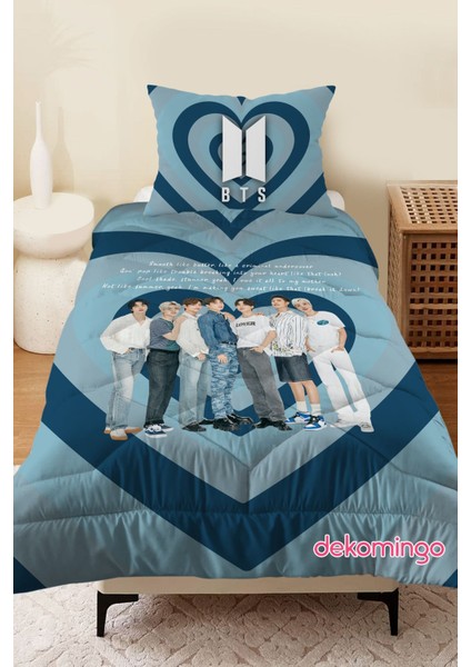 Kalpli Bts Bebek ve Çocuk Odası Kapitone Yorgan