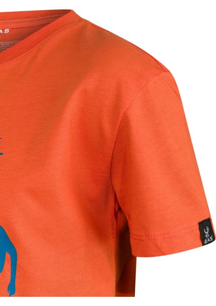 Aja Çocuk Baskılı T-Shirt Turuncu 220 modelleri