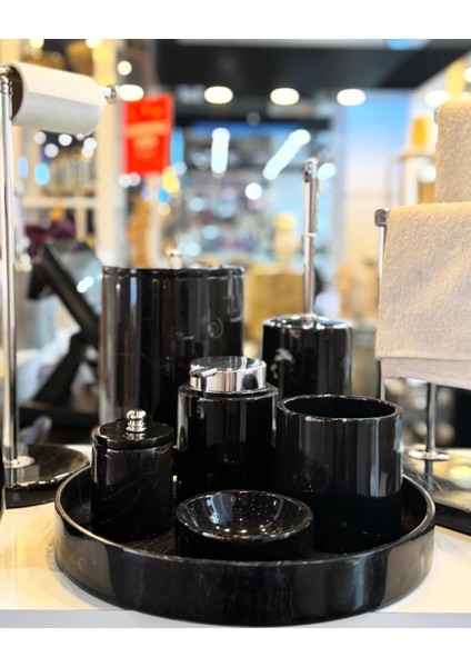 10 Parça Ithal Siyah Mermer Banyo Seti (Sınırlı Sayıda Stok) fiyatları