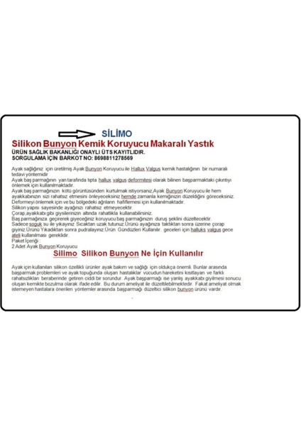 Gece Ateli ve Bunton Seti, Ayak Sağlığı için Konforlu ve Güvenli Çözüm