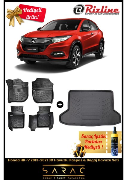 Honda Hrv 2013-2021 Havuzlu Paspas & Bagaj Havuzu Seti+Hediyeli! fiyatları