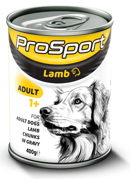 Prosport Kuzulu Yetişkin Köpek Konservesi 400 gr 12 Adet