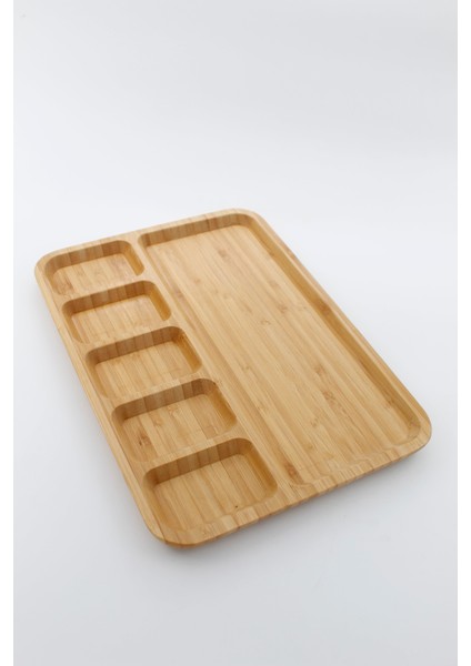 Bambu 6 Bölmeli Kahvaltı Tabağı