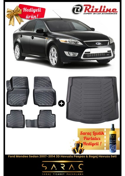 Ford Mondeo Sedan 2007-2014 Havuzlu Paspas & Bagaj Havuzu Seti+Hediyeli! fiyatları