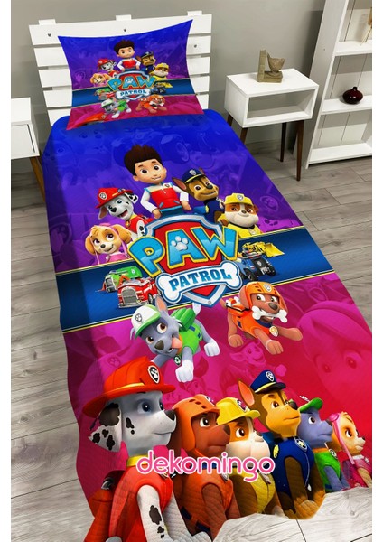 Mavi Kırmızı Paw Patrol Bebek ve Çocuk Odası Pike Takımı