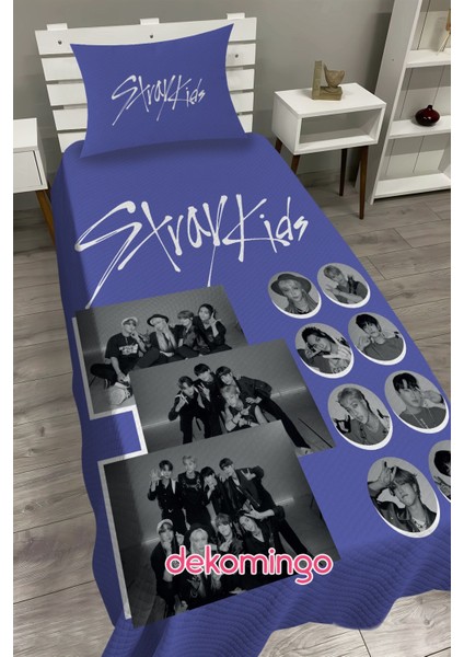 Mavi Stay Kıds Bebek ve Çocuk Odası Pike Takımı