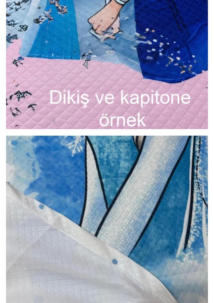 Sarı Lacivert Forma Desenli Bebek ve Çocuk Odası Pike Takımı fiyatları