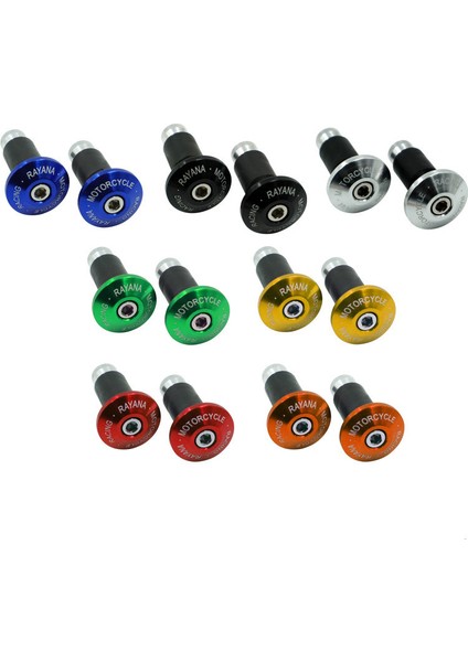 Altın Tarzı Honda Husaberg Ktm Kawasaki Suzuki Yamaha Motosikletler Için 22MM Motosiklet Direksiyon Ucu Kapak Fişi Motosiklet Grip Uç Kapakları Motobike (Yurt Dışından) fiyatları