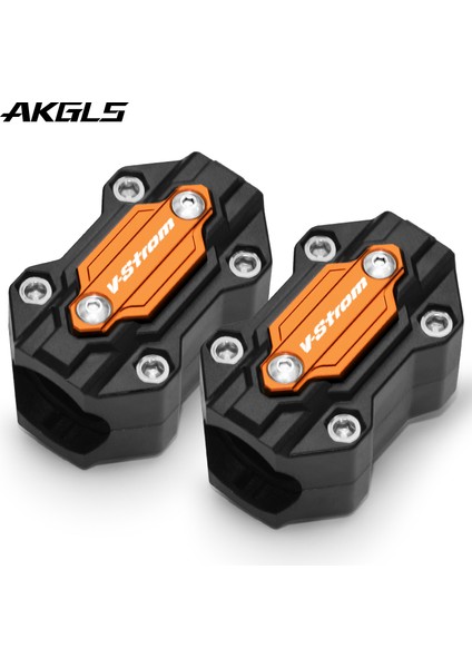 Iki Turuncu Stil Suzuki V-Stro V-Stro V-Stro Xt DL250 DL650 Dlotorcycle Motor Koruma Bloğu Aksesuarları (Yurt Dışından)