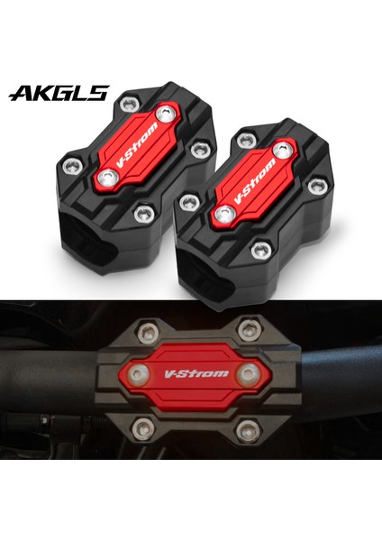 Iki Turuncu Stil Suzuki V-Stro V-Stro V-Stro Xt DL250 DL650 Dlotorcycle Motor Koruma Bloğu Aksesuarları (Yurt Dışından)