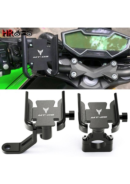 Mt-25 H Siyah Stil Yamaha MT03 MT07 MT09 MT10 MT25 mt En Yeni Motosiklet Aksesuarları Handlebar Cep Telefonu Gps Standı Braketi (Yurt Dışından) fiyatları