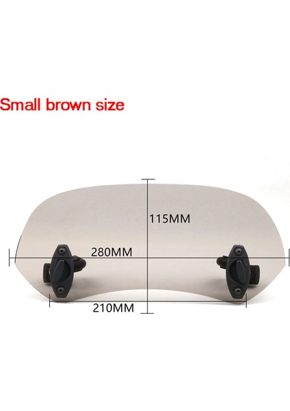 Büyük Füme Tarzı Evrensel Motosiklet Scooter Ayarlanabilir Klipsli Rüzgarlık Ekran Uzatma Spoiler Rüzgar Deflektörü Kilitleme Özellikli (Yurt Dışından) fırsatları